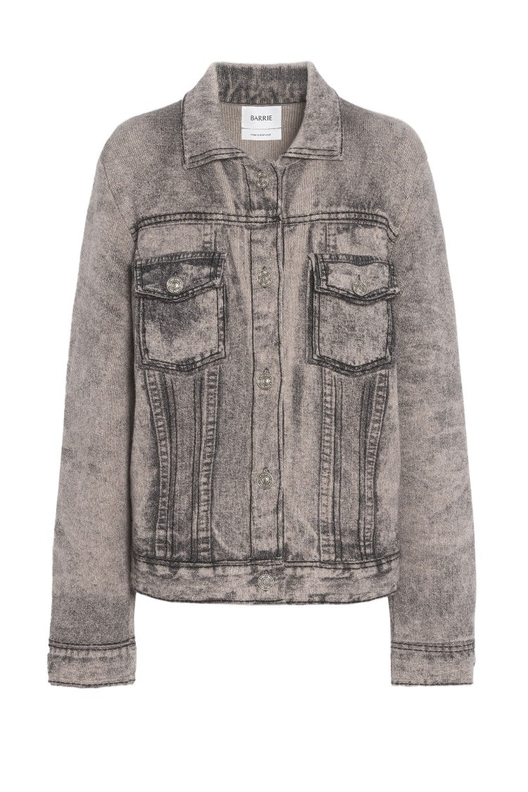 Barrie Denim Printed Regular Jacket