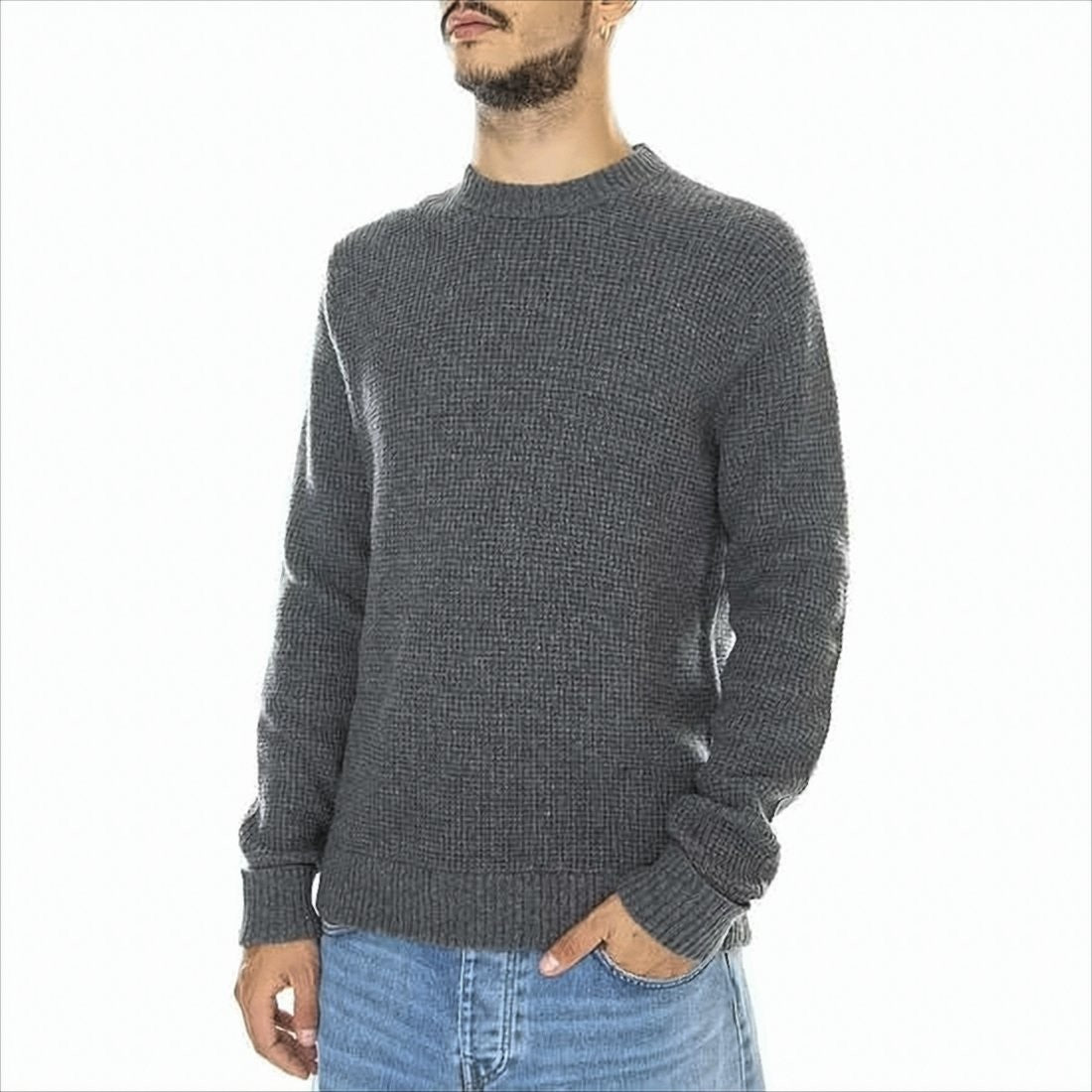 Patagonia Textured Knit Sweater With Classic Crew Neckline