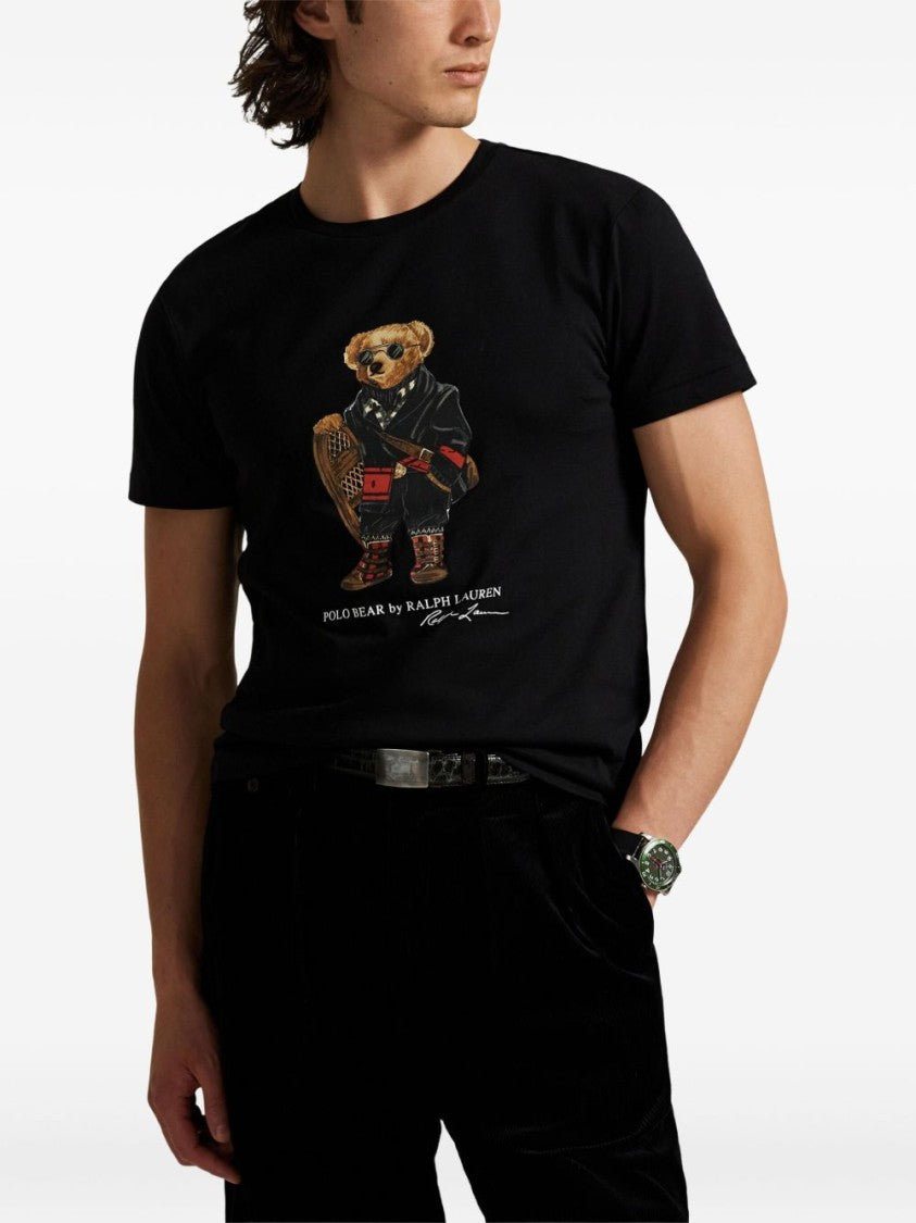 Polo Ralph Lauren Classic Graphic Black T-Shirt With Bear Motif