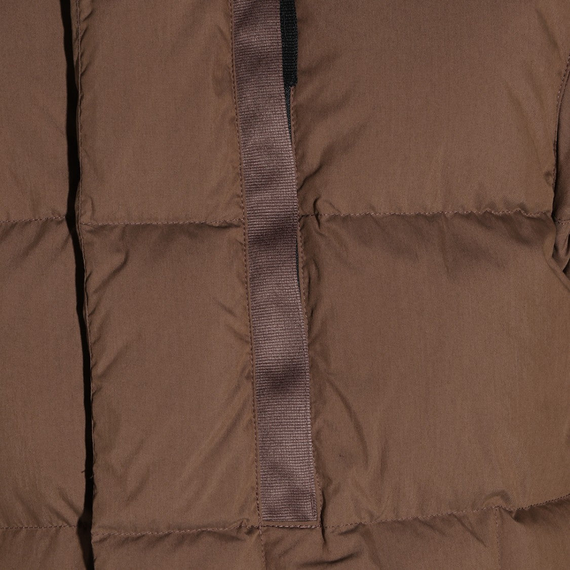 Stone Island Brown Quilted Padded High Collar Coat
