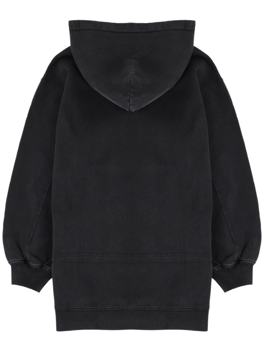 T By Alexander Wang Faded Puffed Sleeves Cotton Mini Dress