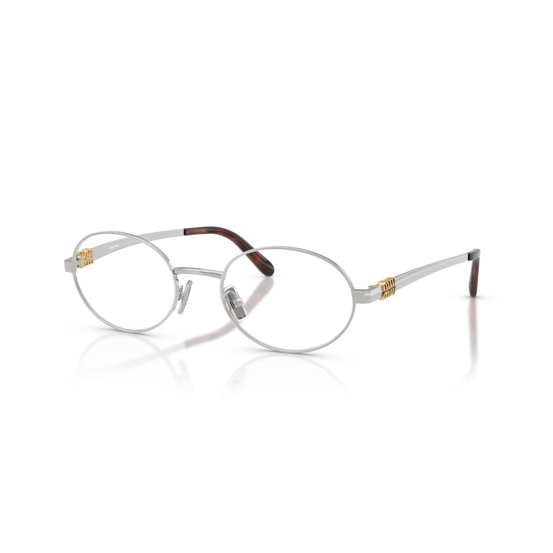 Miu Miu 0Mu 50Zv Oval Metal Sunglasses