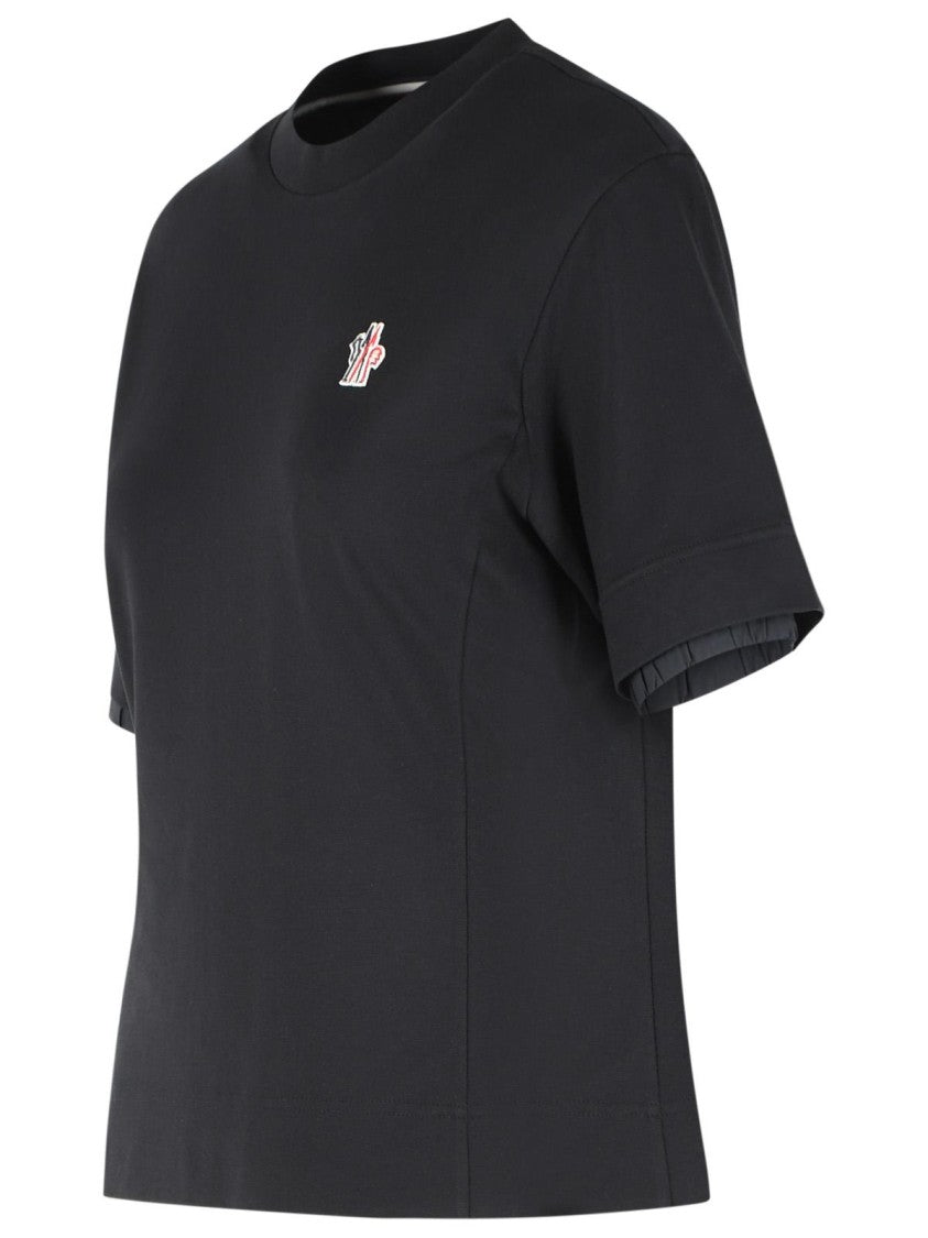 Moncler Grenoble Black Cotton T-Shirt