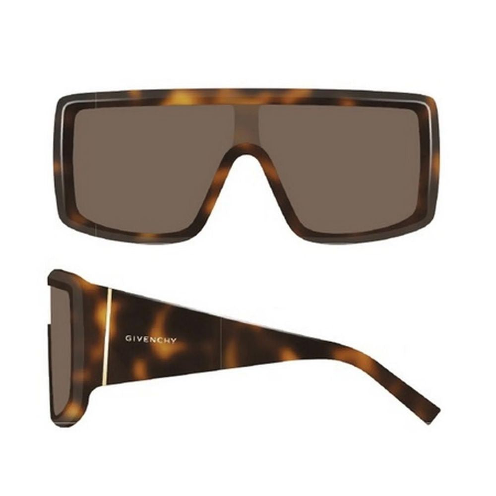 Givenchy Square Mask-Style Acetate Sunglasses With Gold Detail