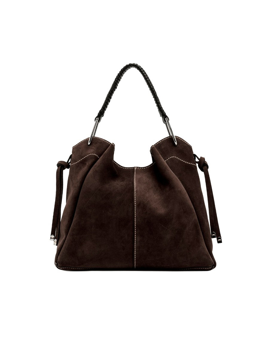 Gianni Chiarini Era Brown Suede Handbag