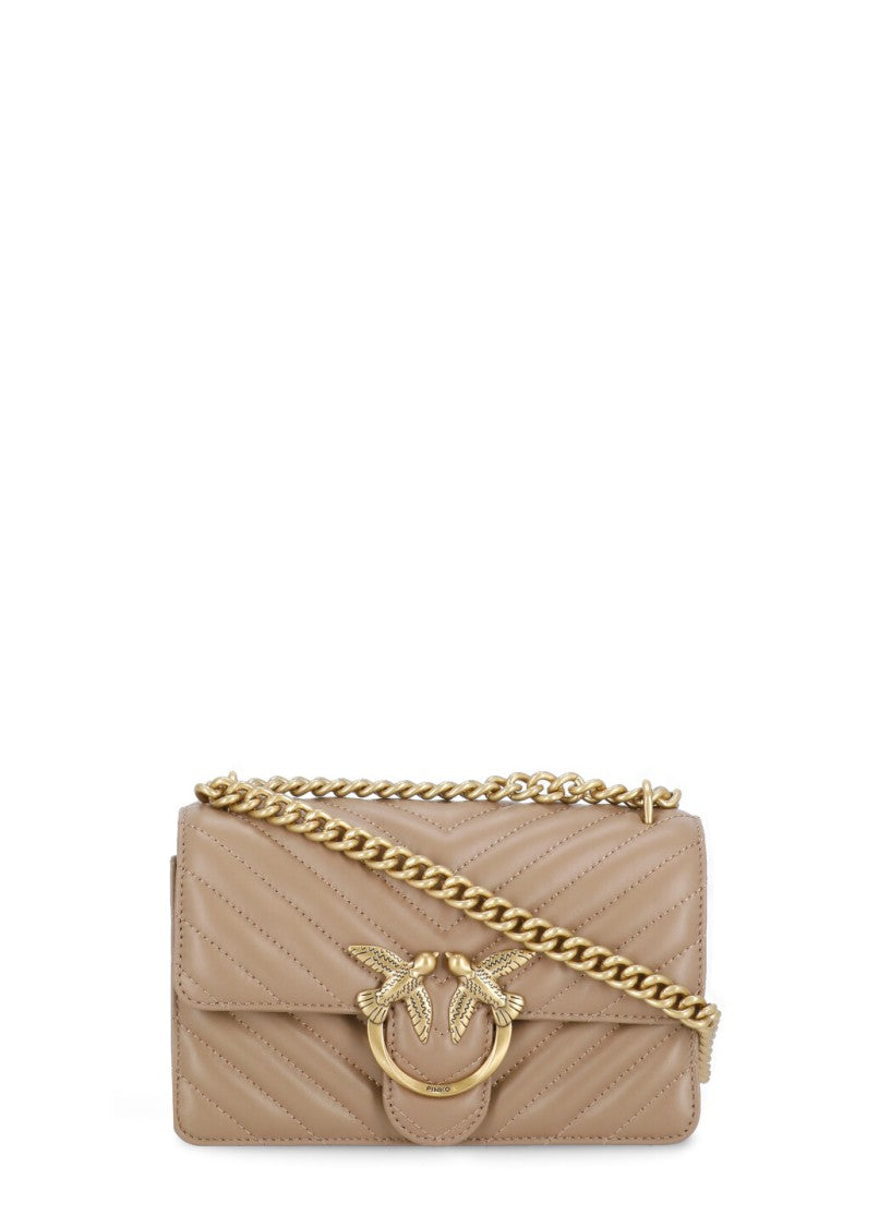 Pinko Beige Love One Mini Bag