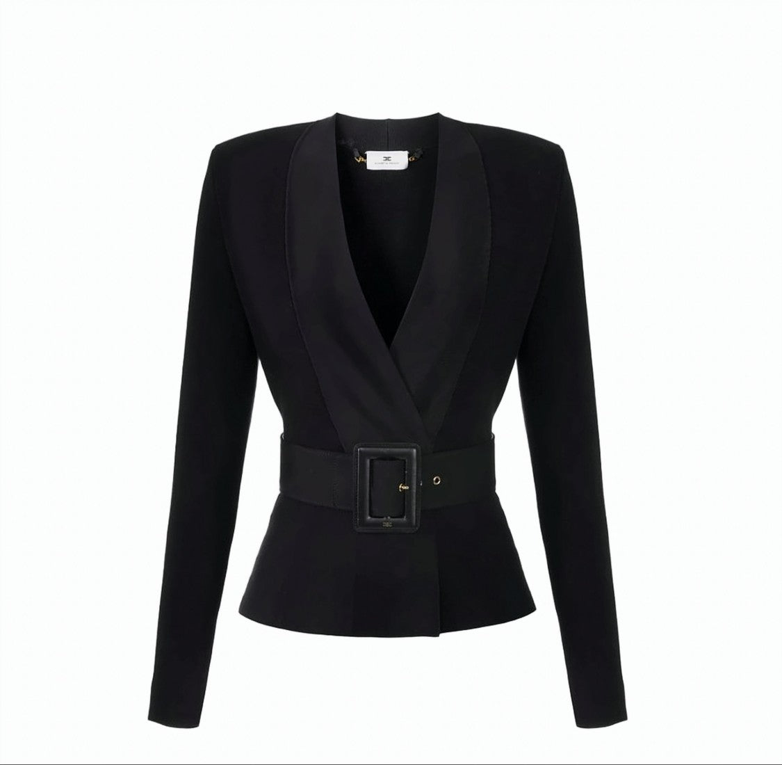 Elisabetta Franchi Tailored Knitted Jacket With Padded Shoulders
