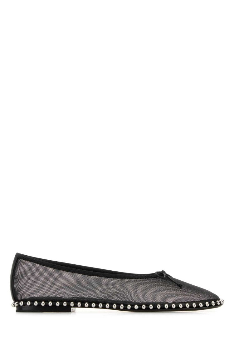 Alexander Wang Black Mesh Lina Ballerinas