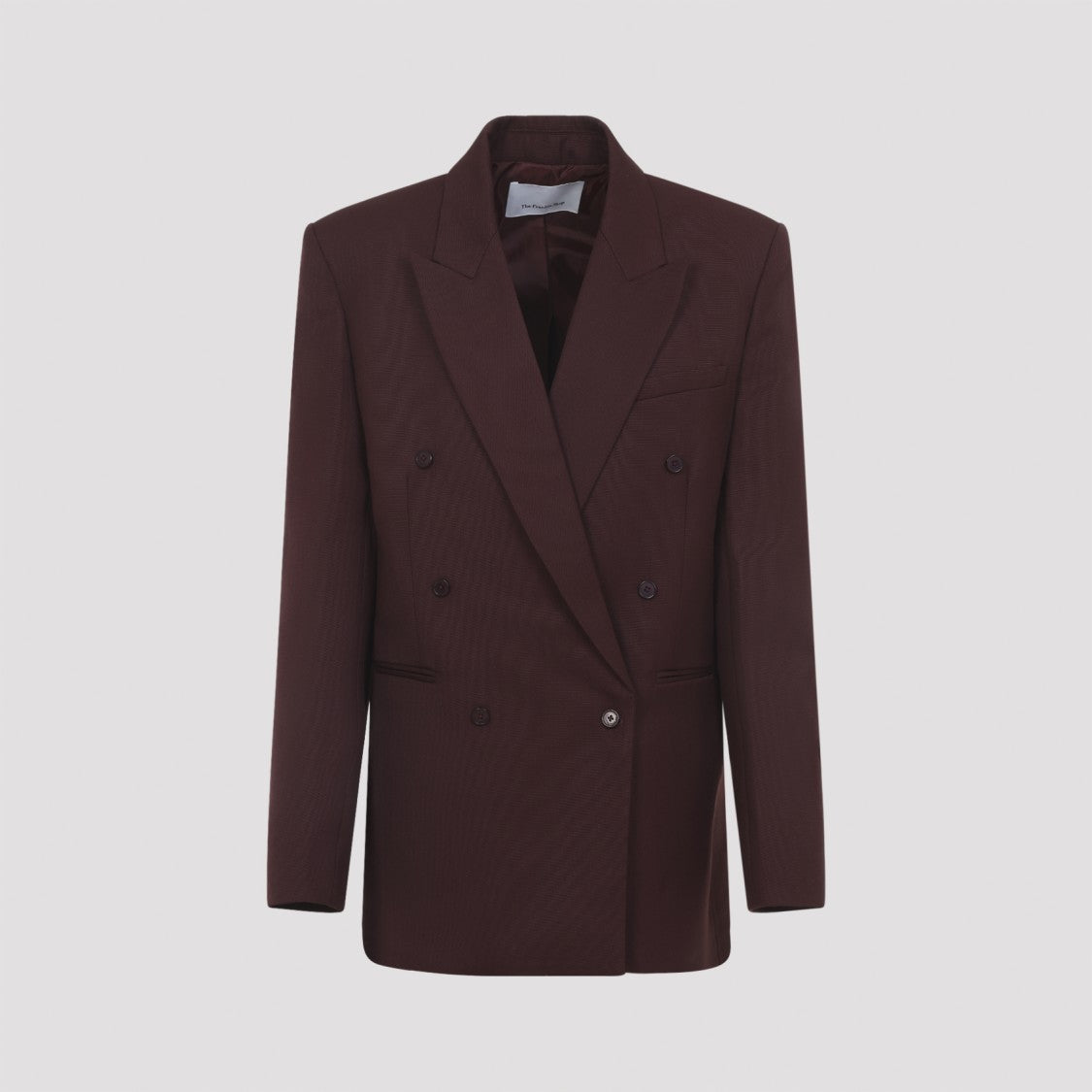 The Frankie Shop Double-Breasted Blazer With Structured Silhouette