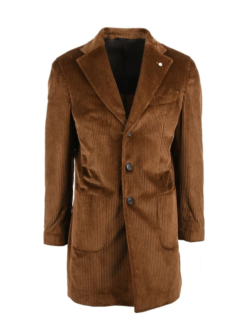 L.B.M. 1911 Brown Cotton Corduroy Coat