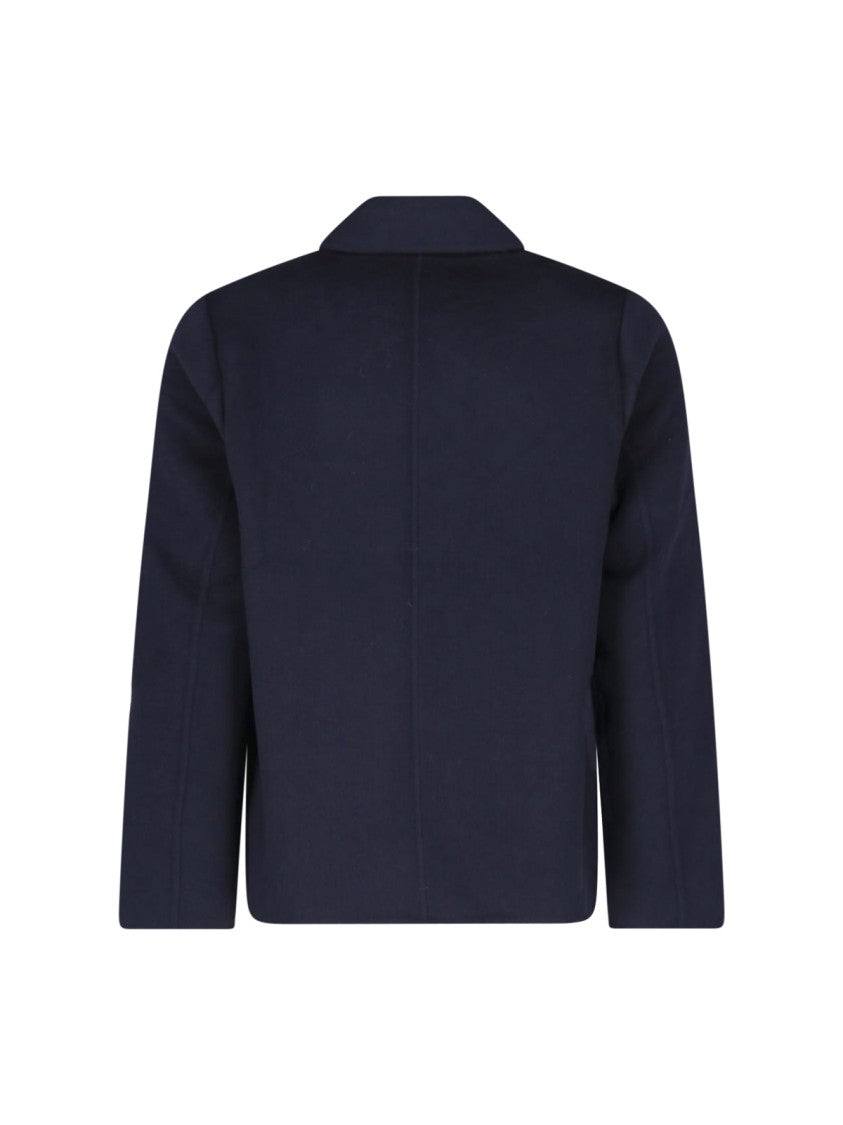 Paul Smith Structured Plaid Lining Button-Up Jacket
