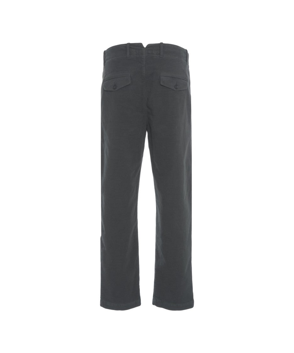 Hannes Roether Grey Trousers With Drawstring Waist And Refined Comfort