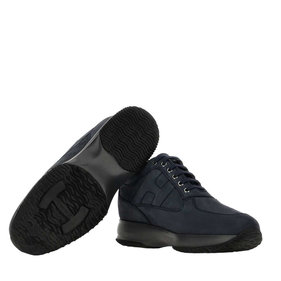 Hogan Contemporary Blue Calfskin Hogan Interactive Shoes