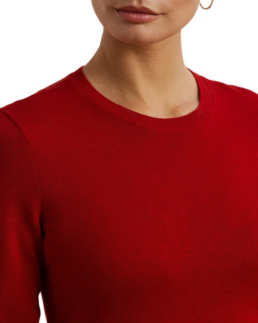 Lauren Ralph Lauren Shavonne Long Sleeve Pullover In Madison Red