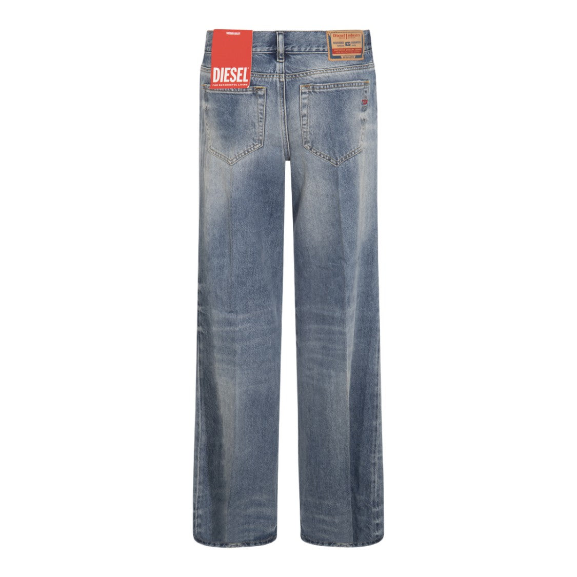 Diesel Straight-Leg Denim Jeans With Subtle Fading