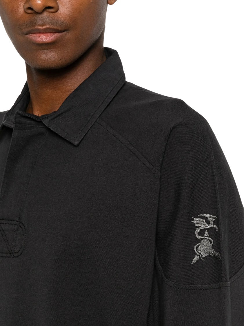 Roa Long-Sleeve Polo Shirt With Classic Collar And Minimalist Design