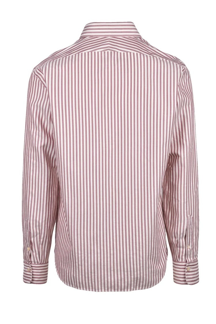 Alessandro Gherardi Flannel Shirt - Beige/Bordeaux