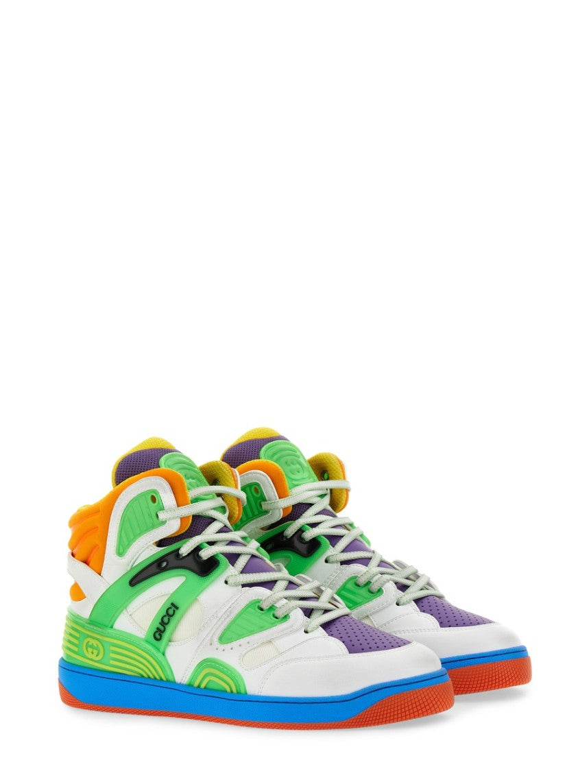 Gucci Low-Height Basketball Sneakers With 2.5 Cm Rubber Sole