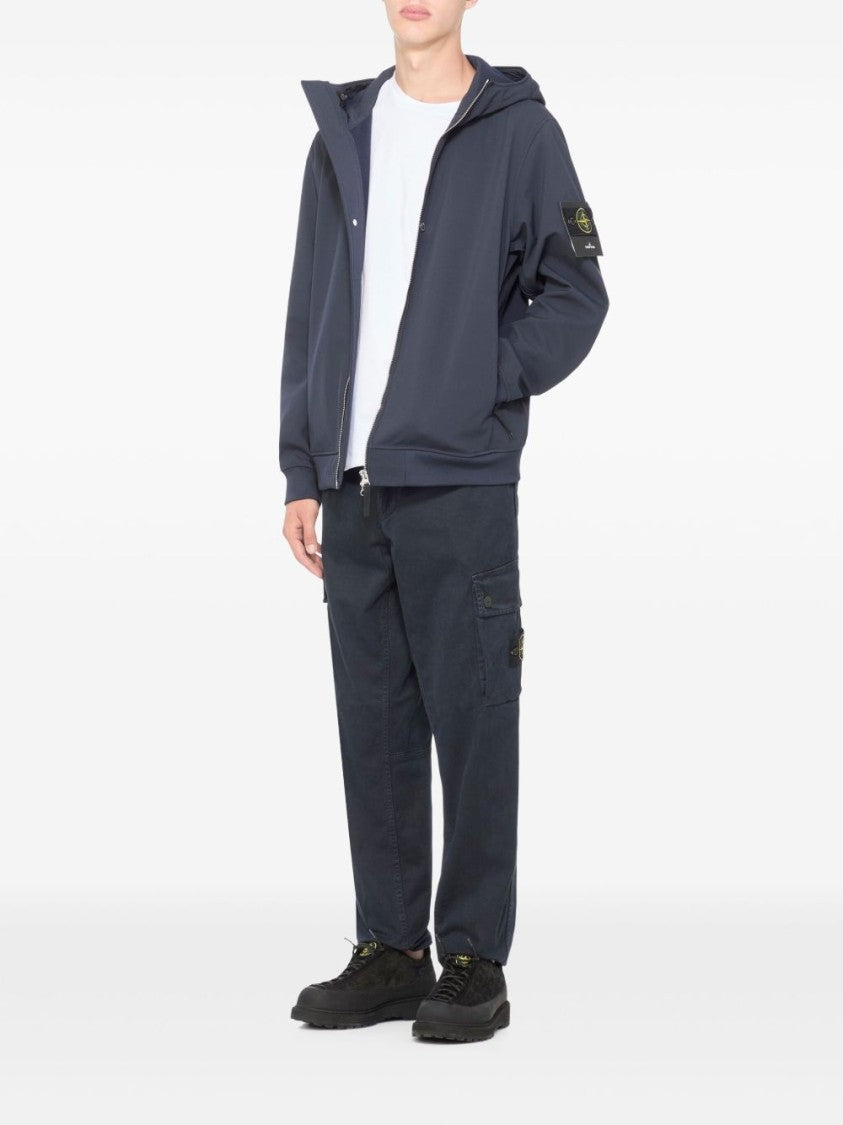Stone Island Short-Sleeved Cotton Jersey T-Shirt With Logo Patch