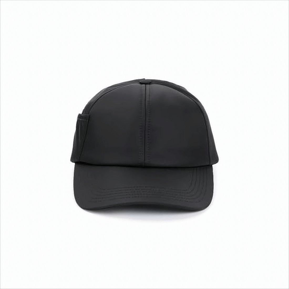 Jacquemus Structured Black Cap With Curved Brim And Distinctive Tag