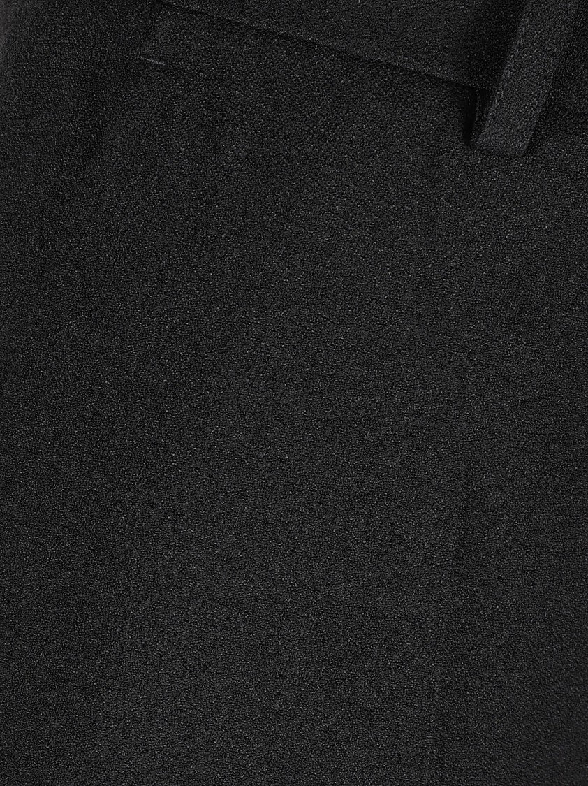 Balenciaga Fluid Viscose Trousers With Tailored Flare