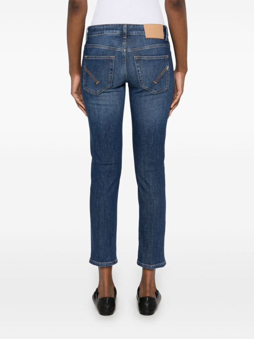 Dondup Slim Fit Cropped Jeans