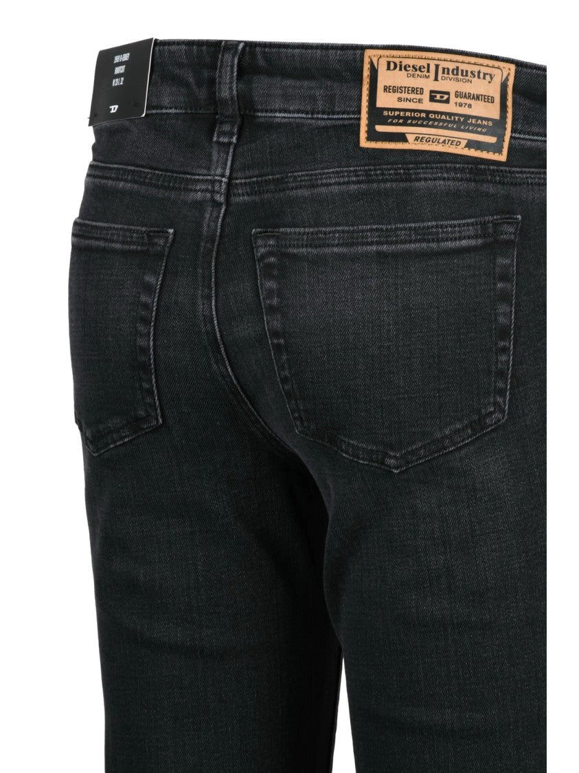 Diesel Black Cotton-Blend D-Ebbey Bootcut Jeans