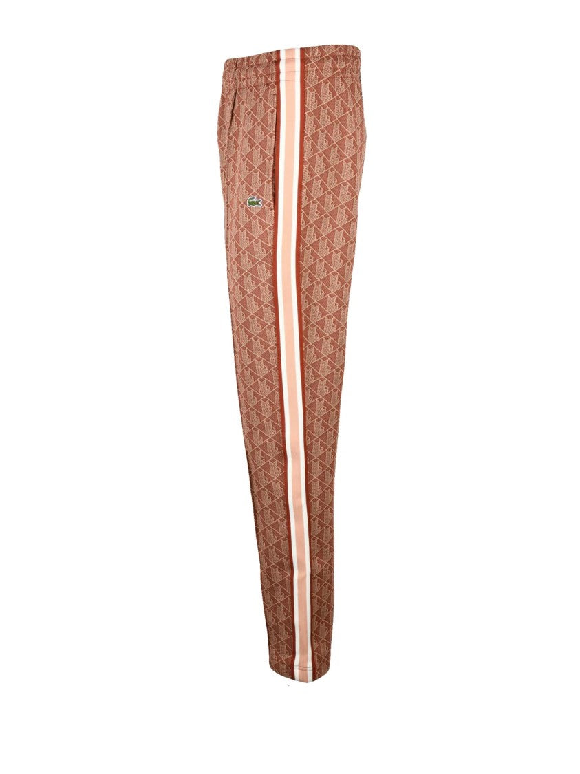 Lacoste Geometric Sweatpants - Brown