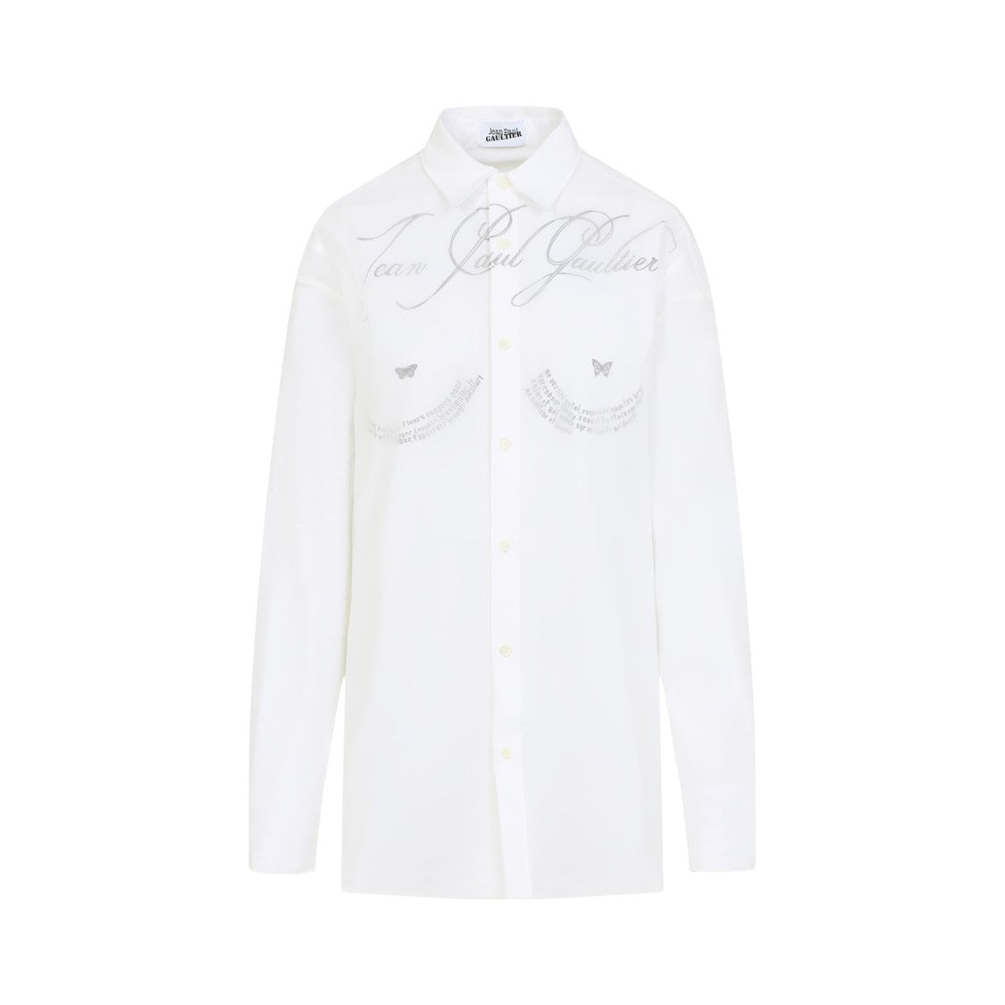 Jean Paul Gaultier Classic Button-Up Shirt With Artistic Embroidery