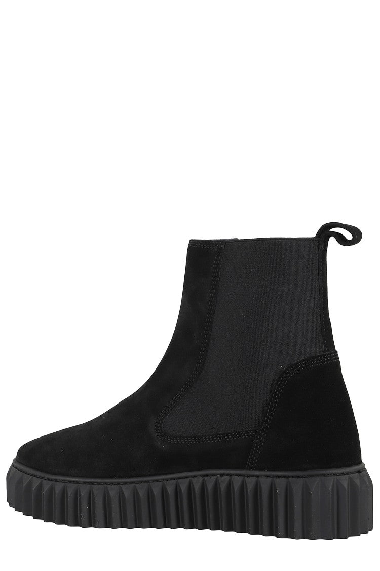 Voile Blanche Smooth Suede Ankle Boot