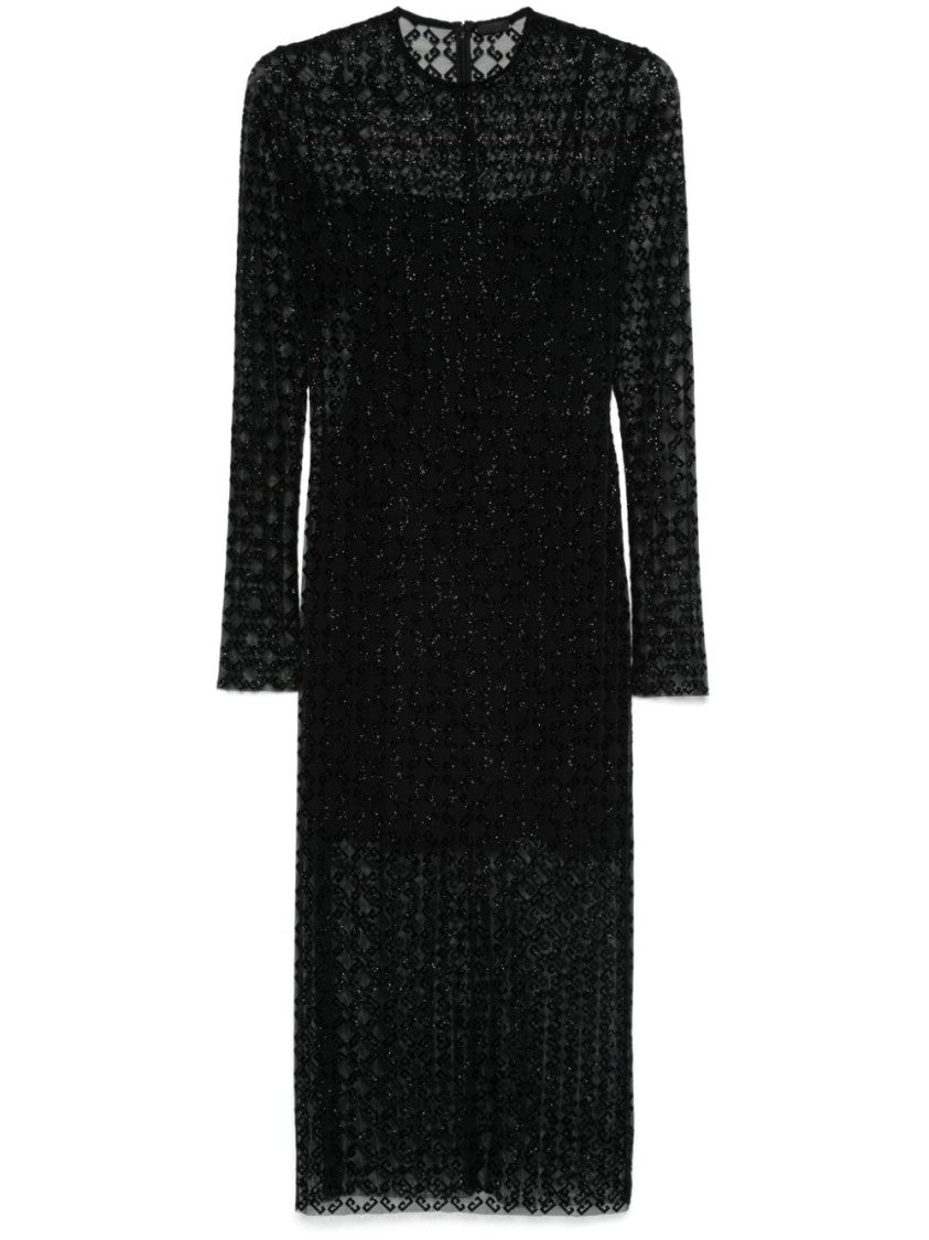 Givenchy Sheer Overlay Midi Dress