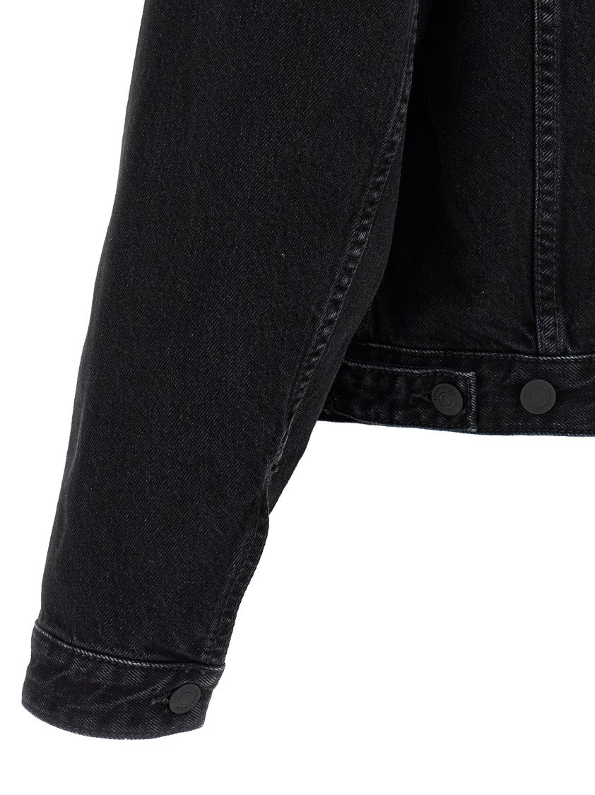 Dsquared2 Structured Black Denim Jacket