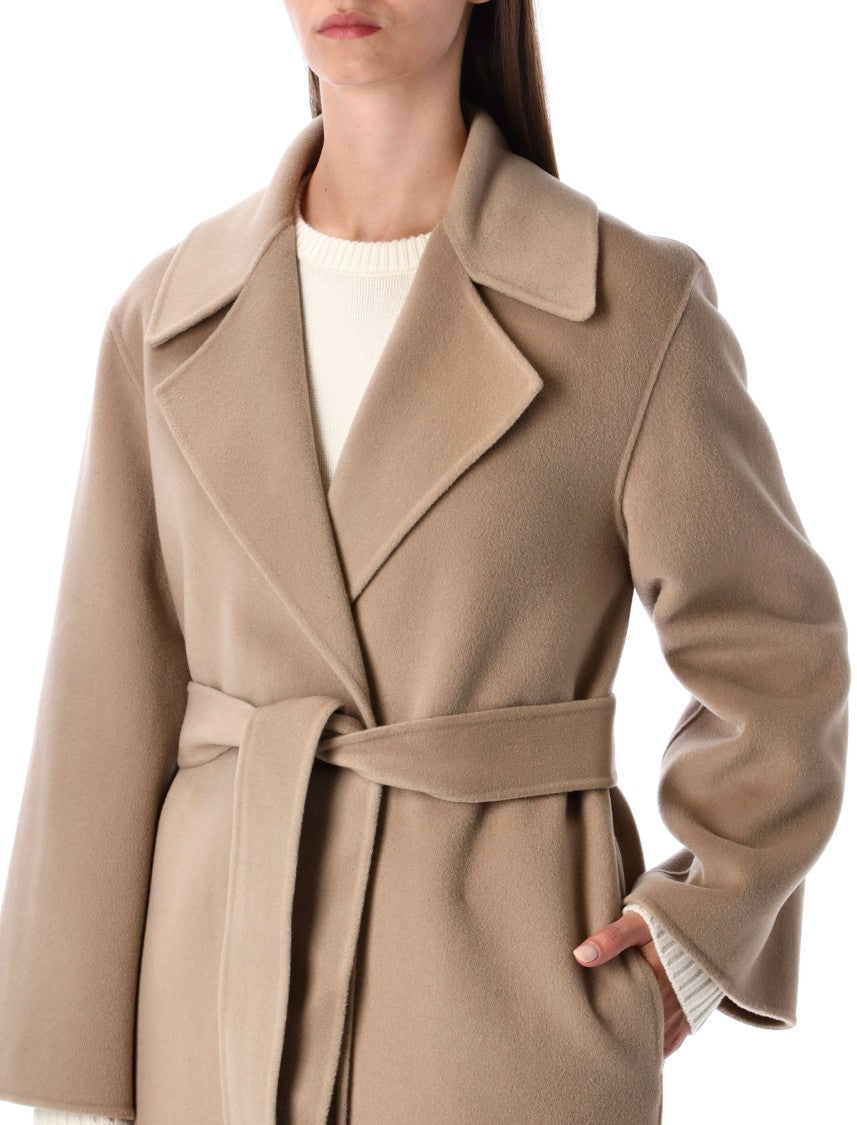 Alberta Ferretti Tailored Long Coat With Wide Lapel