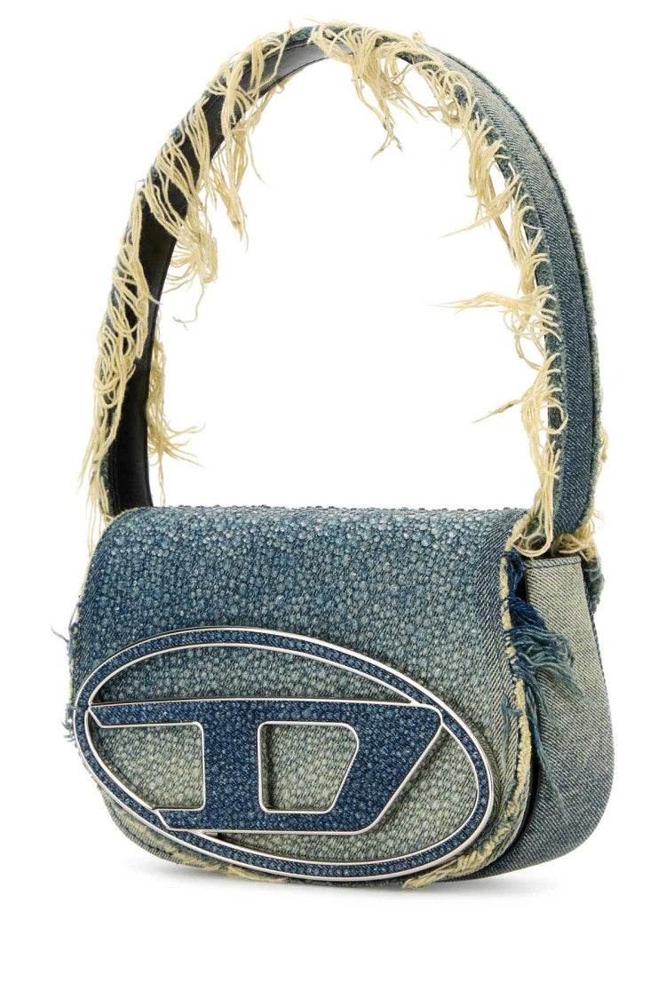 Diesel Embellished Denim 1Dr Shoulder Bag