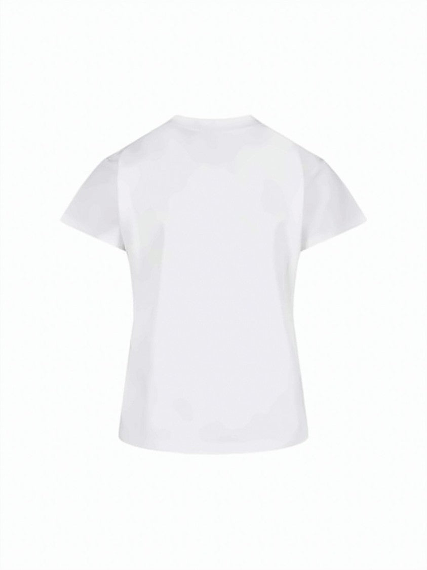 Mm6 By Maison Margiela Relaxed Fit Short-Sleeved Cotton T-Shirt With Graphic Detail