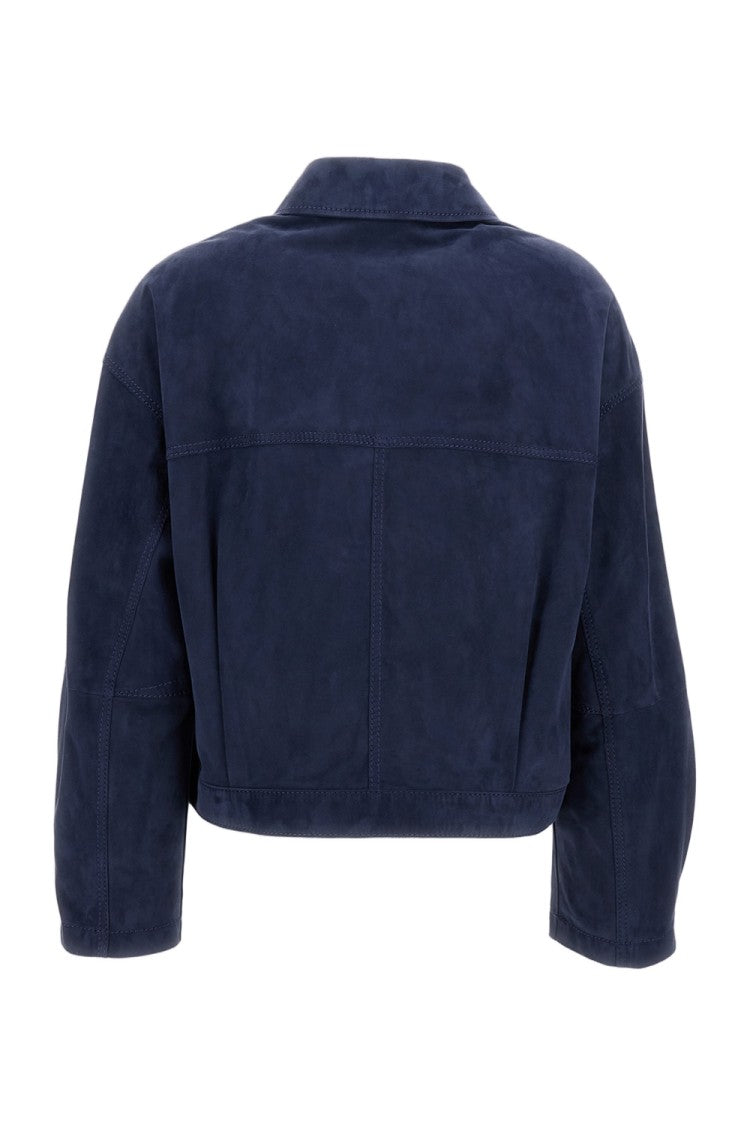 Desa 1972 Tailored Blue Jacket With Smooth Texture