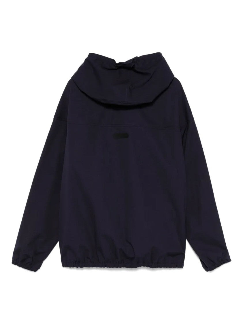 Lanvin Lightweight Hooded Windbreaker With Adjustable Drawstrings
