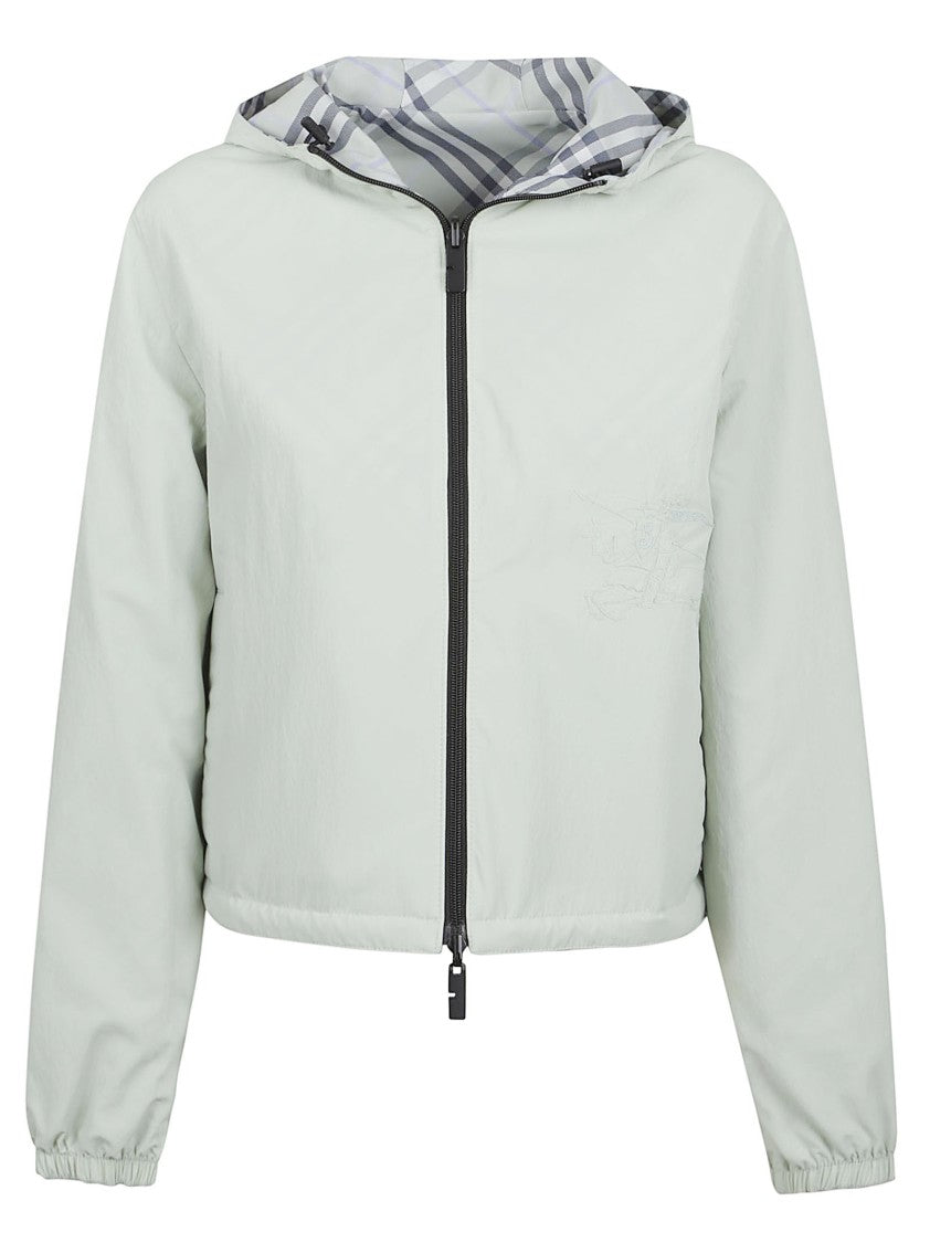 Burberry Reversible Checkered Jacket With Drawstring Hood