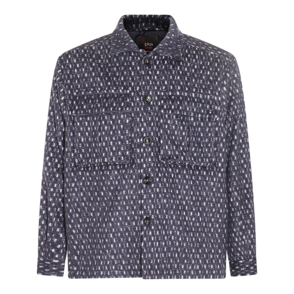 Kiton Patterned Black Casual Shirt With Classic Collar
