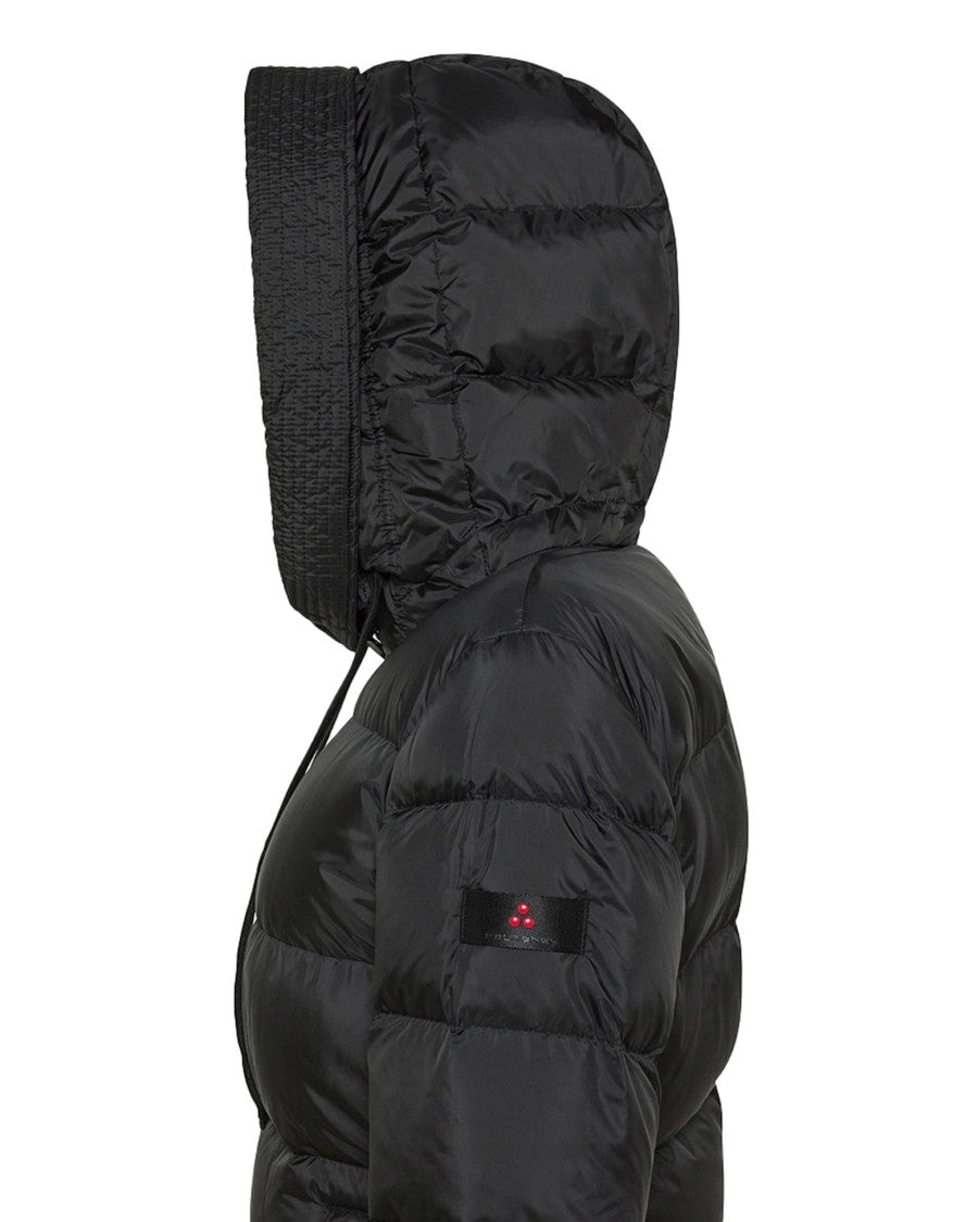 Peuterey Long Recycled Polyester Down Jacket In Black