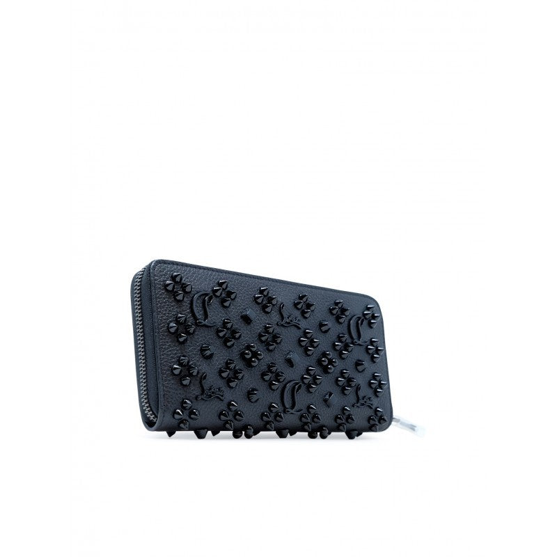 Christian Louboutin Black Calf Leather W Panettone Loubinthesky Wallet