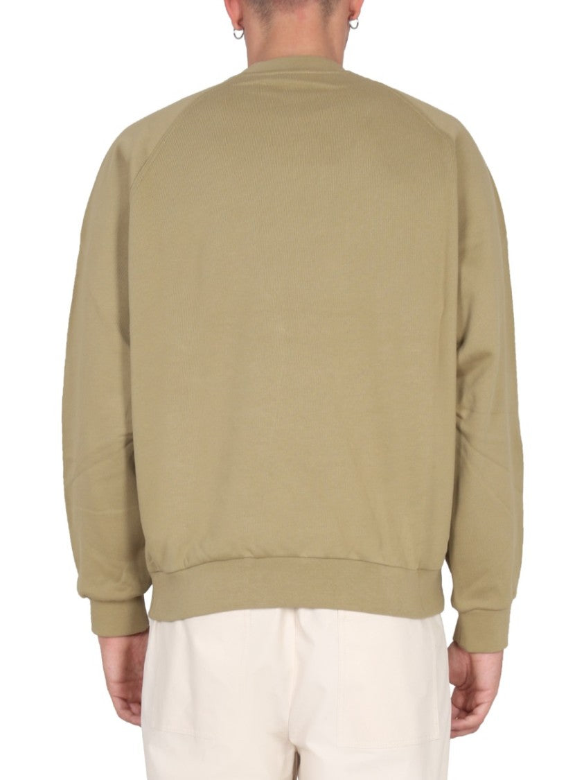 Sunnei Relaxed Fit Brown Sweatshirt