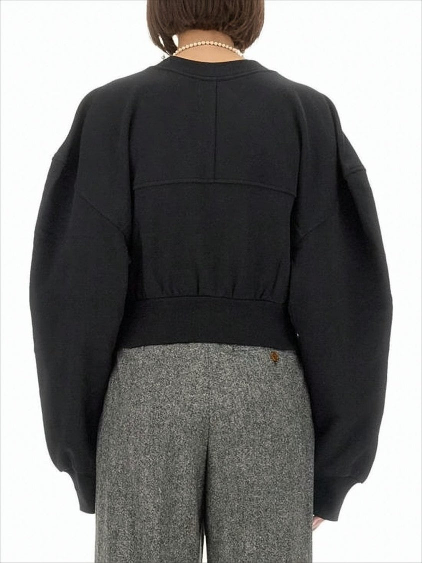 Vivienne Westwood Cropped Long-Sleeve Top With Puffed Sleeves