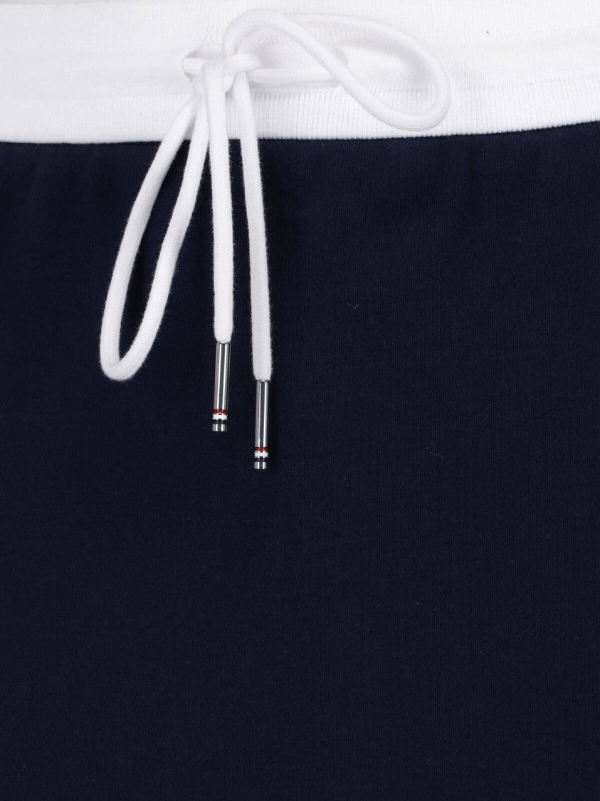 Thom Browne Black Pleated Structured Mini Skirt