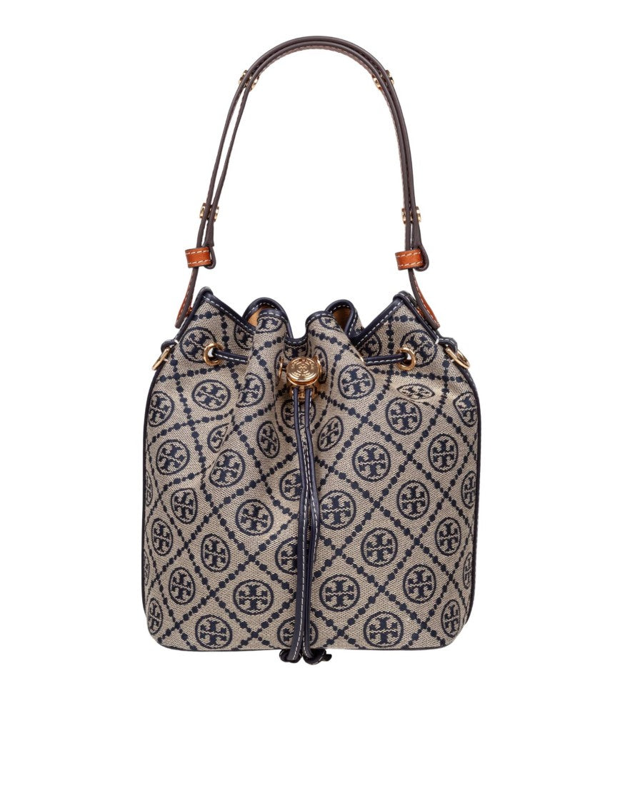 Tory Burch Monogram Case Bucket Bag
