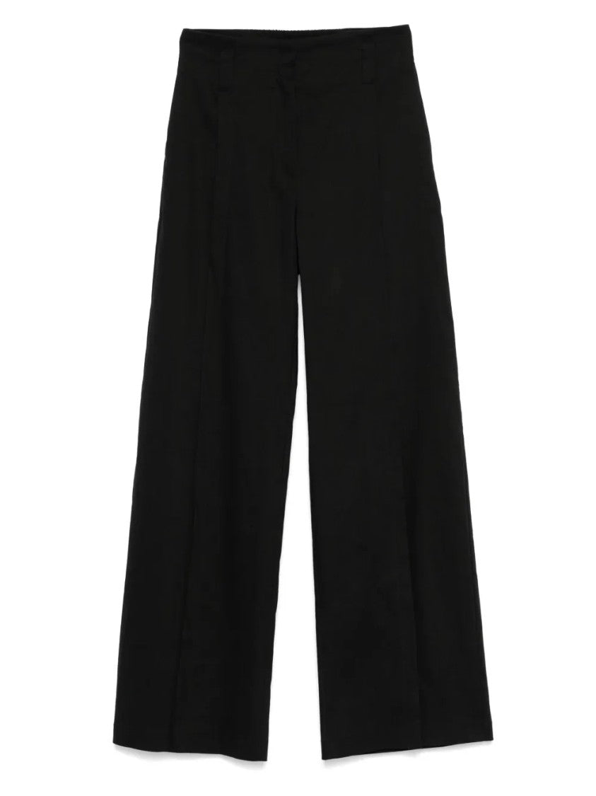 D. Exterior Tailored Straight-Leg Minimalist Design Pants