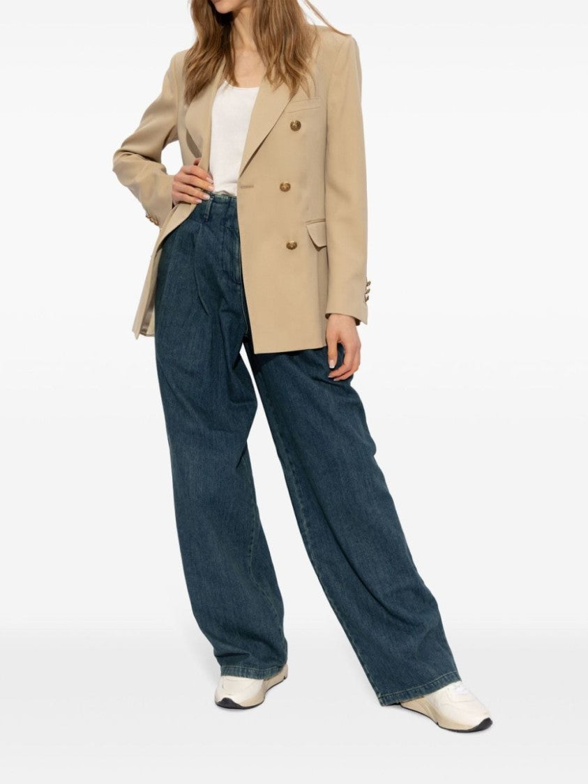 Golden Goose Deluxe Brand White Sneakers With Goat And Cow Leather Construction And Rubber Sole