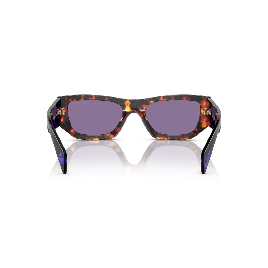 Prada 0Pr A01s Rectangular Tortoiseshell-Patterned Acetate Sunglasses