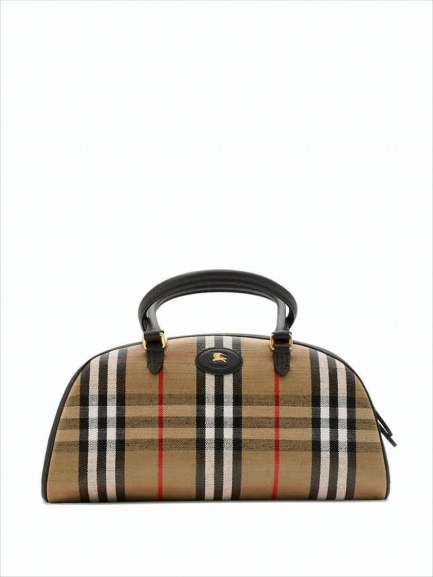 Burberry Classic Check Patterned Burberry Bowling Bag