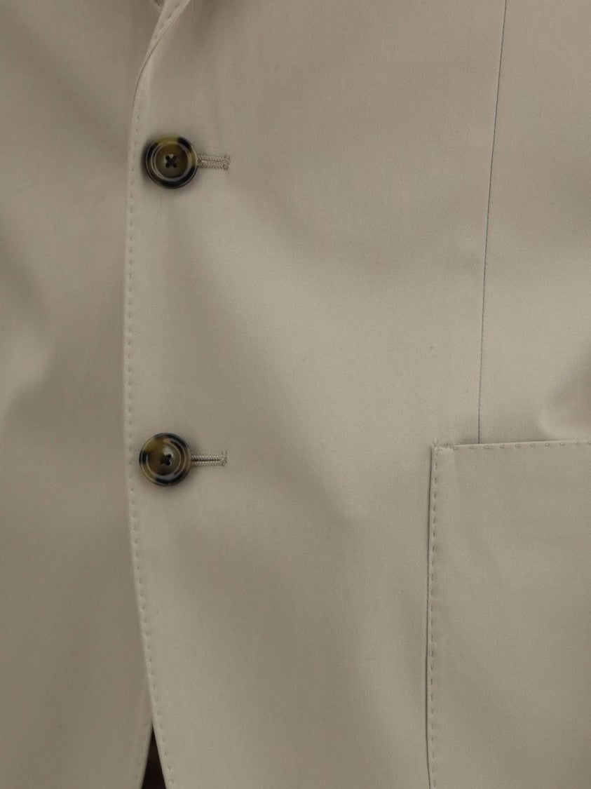 Lardini Tailored Beige Suit With Classic Lapels